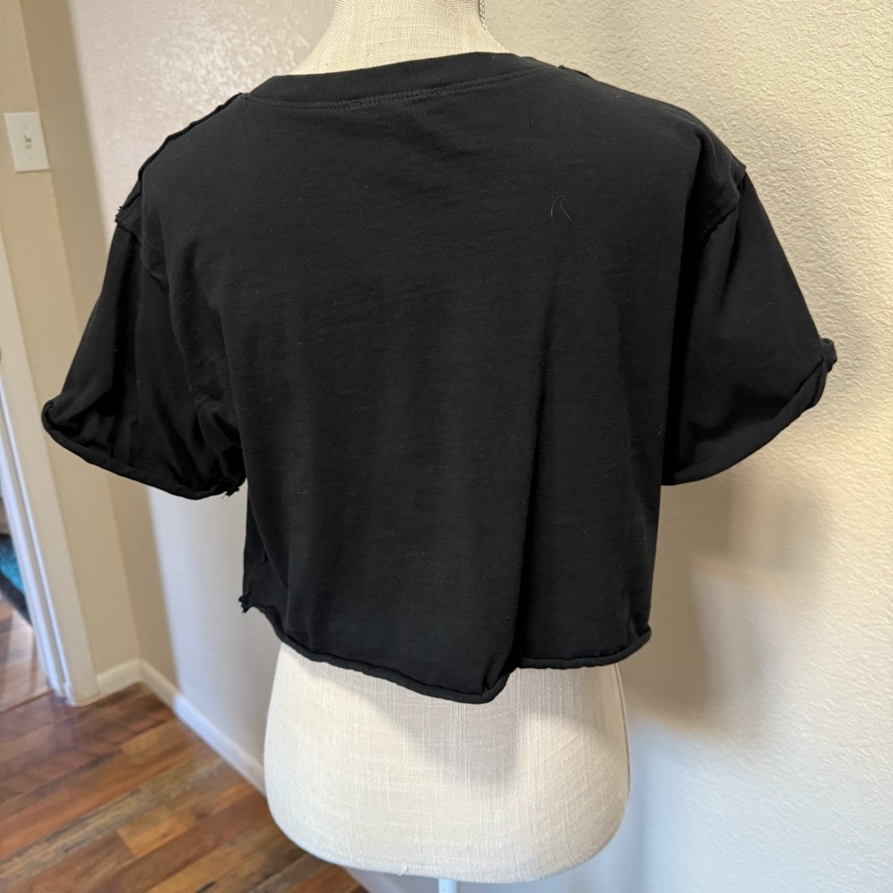 Forever 21 Black Women's Crop Top - Size Large - Picture 4 of 13
